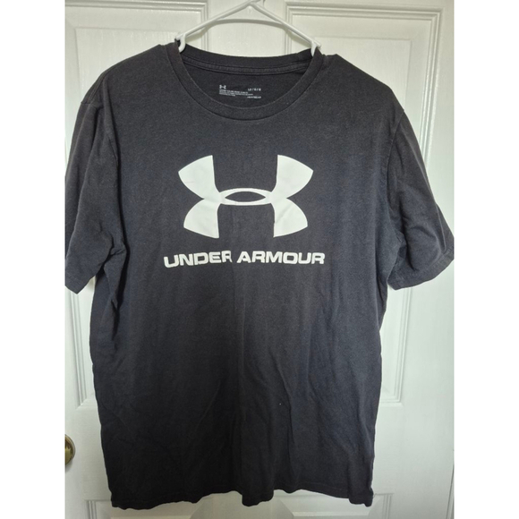 Under Armour Other - Men's Under Armour Black White Logo Short Sleeve T-Shirt L